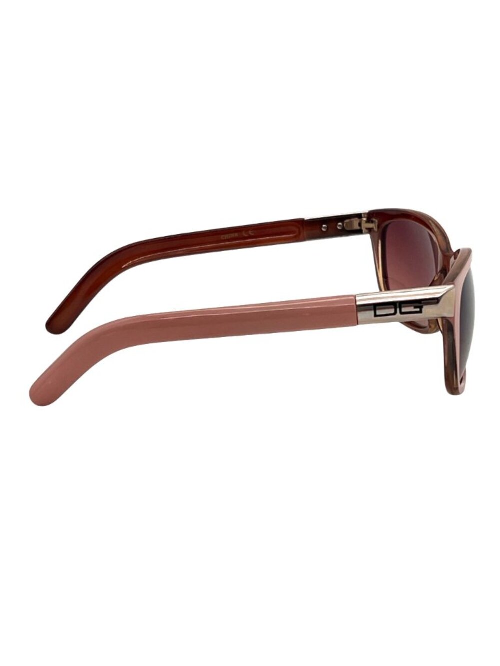 DG Dolce & Gabanna Womens Sunglasses 26363 Pink Frame With Brown Gradient Lenses - Picture 11 of 15